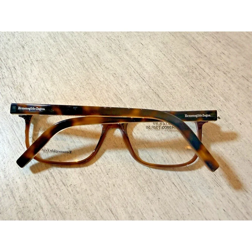 Ermenegildo Zegna EZ5203 052 Dark Havana‎ Eyeglasses 56-18-145 Men's New Frame